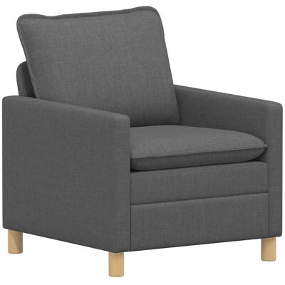 VIDAXL Divano Grigio Scuro 76 X 81 X 87,5 Cm Tessuto VIDAXL Divano Grigio Scuro 76 X 81 X 87,5 Cm Tessuto