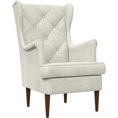 VIDAXL Poltrona Crema Velluto VIDAXL Poltrona Crema Velluto