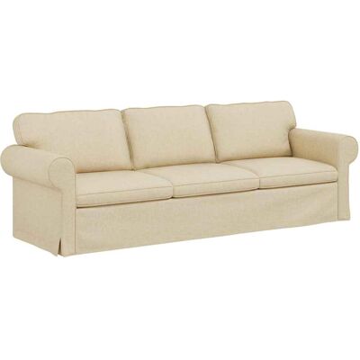 VIDAXL Divano Crema 245 X 82 X 80 Cm Tessuto VIDAXL Divano Crema 245 X 82 X 80 Cm Tessuto