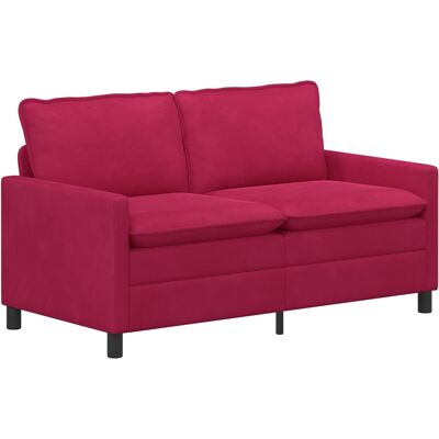 VIDAXL Divano Rosso Vino 156 X 81 X 87,5 Cm Velluto VIDAXL Divano Rosso Vino 156 X 81 X 87,5 Cm Velluto