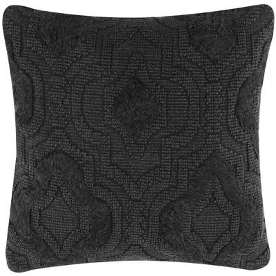 BELIANI Cuscino Decorativo Motivo Quadrifoglio Cotone Grigio Scuro 45 X 45 Cm Paika BELIANI Cuscino Decorativo Motivo Quadrifoglio Cotone Grigio Scuro 45 X 45 Cm Paika