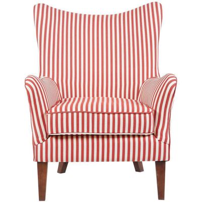 CFADDA Poltrona Rosy Rosso Rigato 72x80x94 Cm Design Elegante Interno CFADDA Poltrona Rosy Rosso Rigato 72x80x94 Cm Design Elegante Interno