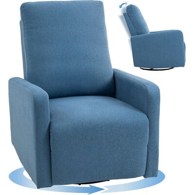 OEM Poltrona Relax Reclinabile Manualmente A 135°, Girevole A 360° Con Funzione Dondolo, Blu OEM Poltrona Relax Reclinabile Manualmente A 135°, Girevole A 360° Con Funzione Dondolo, Blu