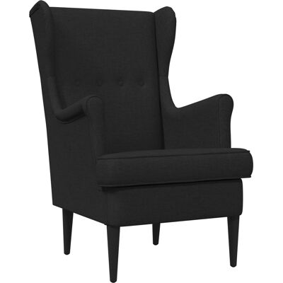 VIDAXL Poltrona Nero Tessuto VIDAXL Poltrona Nero Tessuto