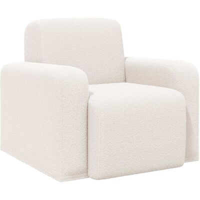 VIDAXL Poltrona Crema Bouclé VIDAXL Poltrona Crema Bouclé