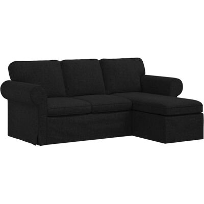 VIDAXL Divano Nero 195 X 138 X 80 Cm Tessuto VIDAXL Divano Nero 195 X 138 X 80 Cm Tessuto