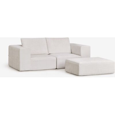 SKLUM Divano Modulare A 2 Pezzi E Pouf In Ciniglia Confezionato Sottovuoto Norridge SKLUM Divano Modulare A 2 Pezzi E Pouf In Ciniglia Confezionato Sottovuoto Norridge