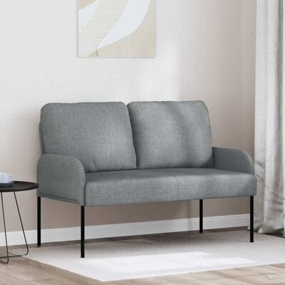 VIDAXL Divani Con Cuscino 110cm Grigio Chiaro Legno Compensato VIDAXL Divani Con Cuscino 110cm Grigio Chiaro Legno Compensato