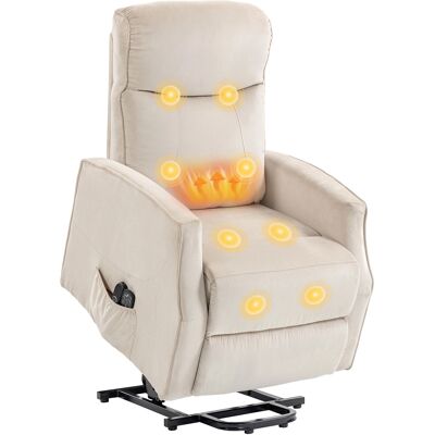 OEM Poltrona Elettrica Alzapersona Poltrona Relax Massaggiante, Beige OEM Poltrona Elettrica Alzapersona Poltrona Relax Massaggiante, Beige