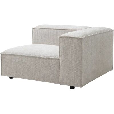 Unique Poltrona Angolare Destra In Tessuto Ciniglia Beige - Ruzolo Unique Poltrona Angolare Destra In Tessuto Ciniglia Beige - Ruzolo