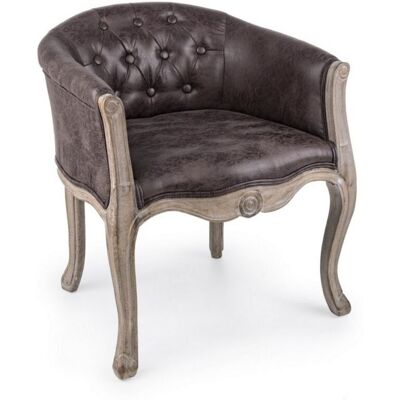 BIZZOTTO Poltrona 'diva' Per Interno, Struttura In Rubber Wood, Seduta Rivestita In Poliestere 60 X 60 X 70h Cm -dark Rosa BIZZOTTO Poltrona 'diva' Per Interno, Struttura In Rubber Wood, Seduta Rivestita In Poliestere 60 X 60 X 70h Cm -dark Rosa