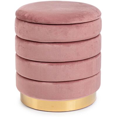 BIZZOTTO Pouf Contenitore Darina Rosa Antico L BIZZOTTO Pouf Contenitore Darina Rosa Antico L