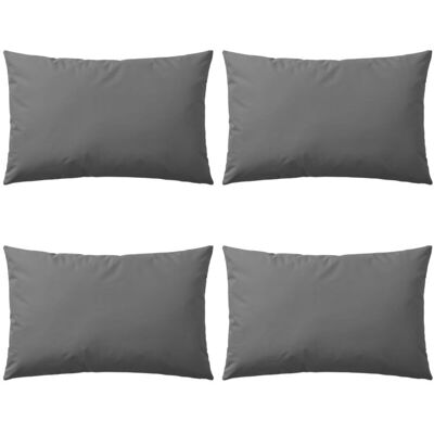 VIDAXL Cuscini Da Esterno 4 Pz 60x40 Cm Grigi VIDAXL Cuscini Da Esterno 4 Pz 60x40 Cm Grigi