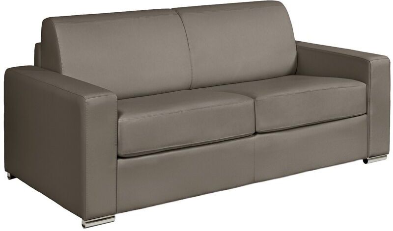 Unique Divano letto 3 posti a ribalta Posto letto 140 cm Materasso 18 cm Pelle di bufalo Talpa - CALITO 1 Unique Divano letto 3 posti a ribalta Posto letto 140 cm Materasso 18 cm Pelle di bufalo Talpa - CALITO