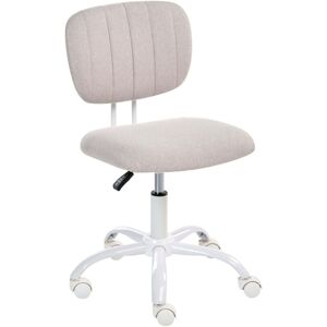 BELIANI Elegante Sedia Girevole Da Scrivania In Tessuto Struttura In Ferro Camera Dei Bambini Altezza Regolabile Senza Braccioli Beige Chiaro Bubbly BELIANI Elegante Sedia Girevole Da Scrivania In Tessuto Struttura In Ferro Camera Dei Bambini Altezza Regolabile Senza Braccioli Beige Chiaro Bubbly