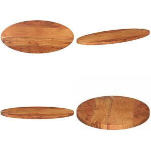 VIDAXL Piano Tavolo 120x60x3,8 Cm Ovale In Legno Massello Di Acacia - Piano In Acacia - Tavolo In Legno Massello VIDAXL Piano Tavolo 120x60x3,8 Cm Ovale In Legno Massello Di Acacia - Piano In Acacia - Tavolo In Legno Massello