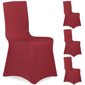 RELAXDAYS Fodera Coprisedia, Set 4 Rivestimenti, Schienale, Copertura Universale, Arredamento, Decorazioni, Rosso Scuro - RELAXDAYS Fodera Coprisedia, Set 4 Rivestimenti, Schienale, Copertura Universale, Arredamento, Decorazioni, Rosso Scuro -