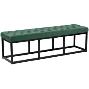 CLP - Panca Polson Velluto Nero Verde 150 Cm CLP - Panca Polson Velluto Nero Verde 150 Cm