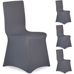 RELAXDAYS Fodera Coprisedia, Set Da 4 Rivestimenti, Schienale, Copertura Universale, Arredamento, Decorazioni, Antracite - RELAXDAYS Fodera Coprisedia, Set Da 4 Rivestimenti, Schienale, Copertura Universale, Arredamento, Decorazioni, Antracite -