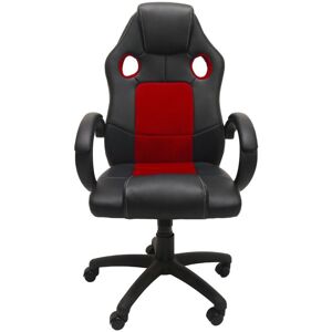 TOPESHOP - Sedia Girevole Enzo Chair Rosso Nero TOPESHOP - Sedia Girevole Enzo Chair Rosso Nero