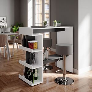 Vicco Tavolo Bar Con Sgabelli Dana, Bianco, 108 X 50 Cm Con 2 Sgabelli Da Bar Vicco Tavolo Bar Con Sgabelli Dana, Bianco, 108 X 50 Cm Con 2 Sgabelli Da Bar