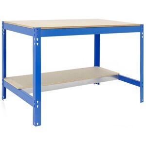 SIMONRACK Banco Da Lavoro Da Officina, Portata 600 Kg, 842x1510x760 Mm, Tavolo Da Lavoro, Blu/legno – Bt-0 SIMONRACK Banco Da Lavoro Da Officina, Portata 600 Kg, 842x1510x760 Mm, Tavolo Da Lavoro, Blu/legno – Bt-0
