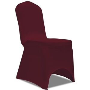VIDAXL - 100 Pz Fodere Per Sedie In Tessuto Elasticizzato Bordò VIDAXL - 100 Pz Fodere Per Sedie In Tessuto Elasticizzato Bordò