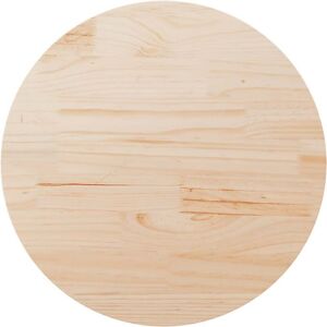 vidaXL Piano Tavolo Ø90x2,5 cm Legno di Pino Massiccio vidaXL Piano Tavolo Ø90x2,5 cm Legno di Pino Massiccio