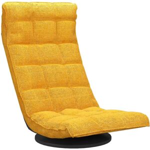 vidaXL Sedia da terra Giallo Senape Girevole - Sedia da terra vidaXL Sedia da terra Giallo Senape Girevole - Sedia da terra