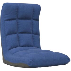 vidaXL Sedia da pavimento pieghevole in tessuto blu - Sedia da pavimento vidaXL Sedia da pavimento pieghevole in tessuto blu - Sedia da pavimento