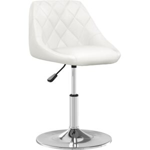 Sgabello da bar bianco in similpelle vidaXL - Moderno & Regolabile Sgabello da bar bianco in similpelle vidaXL - Moderno & Regolabile