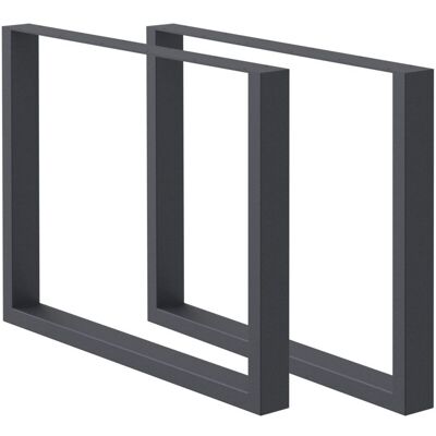 ECD GERMANY 2x Gambe Per Tavolo In Acciaio Struttura Telaio Grigio 90x72cm Design Stile Industriale Set 2 Piedi Struttura Da Salotto Pranzo Scrivania Base Cornice Supporto Seduta Rettangolare Tavolino ECD GERMANY 2x Gambe Per Tavolo In Acciaio Struttura Telaio Grigio 90x72cm Design Stile Industriale Set 2 Piedi Struttura Da Salotto Pranzo Scrivania Base Cornice Supporto Seduta Rettangolare Tavolino