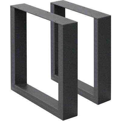 ECD GERMANY - Set 2 Gambe Per Tavolo In Acciaio Antracite Struttura Telaio Per Panca 30 X 43 Cm Design Stile Industriale Piedi Tavolino Da Salotto Base Cornice Rettangolare Guide In Metallo Per Panchine ECD GERMANY - Set 2 Gambe Per Tavolo In Acciaio Antracite Struttura Telaio Per Panca 30 X 43 Cm Design Stile Industriale Piedi Tavolino Da Salotto Base Cornice Rettangolare Guide In Metallo Per Panchine