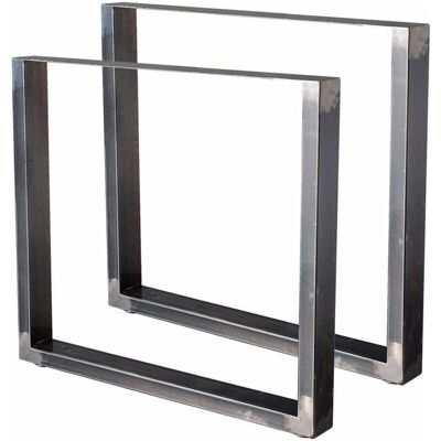 BC-ELEC - Hm8072-s 2 Gambe Del Tavolo In Acciaio Verniciato Rettangolari 80x72cm, Gambe Del Mobile, Gambe Del Tavolo In Metallo BC-ELEC - Hm8072-s 2 Gambe Del Tavolo In Acciaio Verniciato Rettangolari 80x72cm, Gambe Del Mobile, Gambe Del Tavolo In Metallo