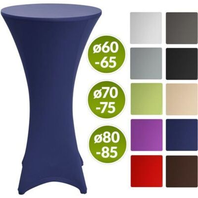 BEAUTISSU Fodera Elastica Per Tavoli Alti Da Bar Stella - Rivestimento Elastico Per Tavolini Bistrot Blu, 70cm (∅) - BEAUTISSU Fodera Elastica Per Tavoli Alti Da Bar Stella - Rivestimento Elastico Per Tavolini Bistrot Blu, 70cm (∅) -