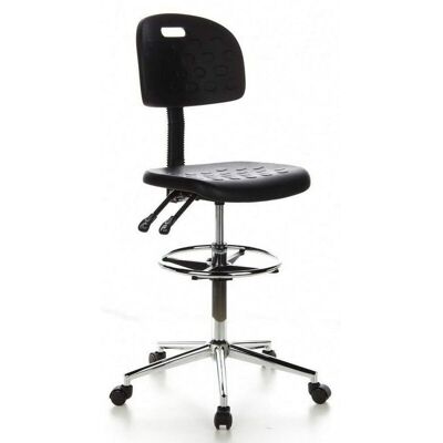 hjh OFFICE Sedia Da Lavoro Top Work 23 Schiuma Rigida Nero Cromo hjh OFFICE Sedia Da Lavoro Top Work 23 Schiuma Rigida Nero Cromo