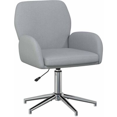VIDAXL Sedia Da Scrivania Girevole 54 X 58 X 90 Cm Grigio Chiaro VIDAXL Sedia Da Scrivania Girevole 54 X 58 X 90 Cm Grigio Chiaro