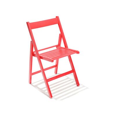 VDS Sedia Pieghevole Liberty Rosso - 4 Pezzi VDS Sedia Pieghevole Liberty Rosso - 4 Pezzi