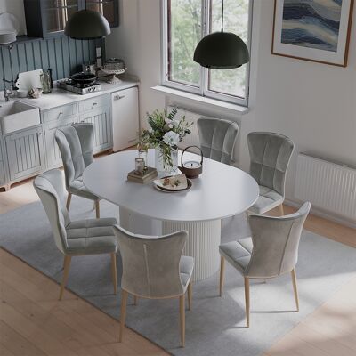 Vicco Tavolo Da Pranzo Allungabile Calero, Bianco, 120-200 X 60 Cm Allungabile, Vicco Tavolo Da Pranzo Allungabile Calero, Bianco, 120-200 X 60 Cm Allungabile,