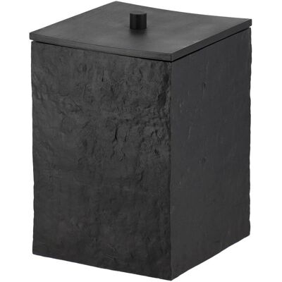 TENDANCE Cestino Da Bagno Nuva 8l, Struttura In Pietra, Nero TENDANCE Cestino Da Bagno Nuva 8l, Struttura In Pietra, Nero