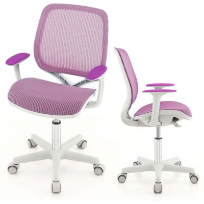HELLOSHOP26 Sedia Da Ufficio Girevole Regolabile Per Bambini 57 X 57 X 80-92 Cm Ergonomica Con Braccioli E Supporto Lombare Nylon Viola 200011270 HELLOSHOP26 Sedia Da Ufficio Girevole Regolabile Per Bambini 57 X 57 X 80-92 Cm Ergonomica Con Braccioli E Supporto Lombare Nylon Viola 200011270