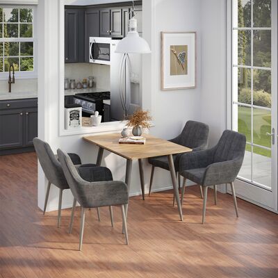 Vicco Tavolo Da Pranzo Allungabile Beaver, Rovere Dorato/grigio, 80-110 X 70 Cm Allungabile, Vicco Tavolo Da Pranzo Allungabile Beaver, Rovere Dorato/grigio, 80-110 X 70 Cm Allungabile,