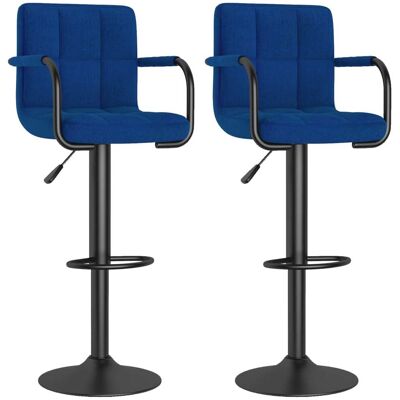 Sgabelli da bar regolabili blu Vidaxl 2 pezzi Sgabelli da bar regolabili blu Vidaxl 2 pezzi