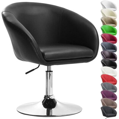 WOLTU - Poltroncina Cucina Sgabello Bar Poltrona Girevole Imbottito Moderno Nero WOLTU - Poltroncina Cucina Sgabello Bar Poltrona Girevole Imbottito Moderno Nero