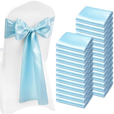 VEVOR Fasce Per Sedie In Raso Con Fiocchi, Fasce Per Sedie Per Legare, Nastri Per Sedia Fiocchi Di Nozze Per Matrimoni, Feste, Banchetti, Coprisedie Per Banchetti, 275 X 17 Cm, 100 Pezzi, Blu VEVOR Fasce Per Sedie In Raso Con Fiocchi, Fasce Per Sedie Per Legare, Nastri Per Sedia Fiocchi Di Nozze Per Matrimoni, Feste, Banchetti, Coprisedie Per Banchetti, 275 X 17 Cm, 100 Pezzi, Blu