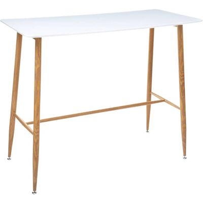 ATMOSPHERA Tavolo Da Pranzo Bar Roka Bianco L120cm - Créateur D'Intérieur ATMOSPHERA Tavolo Da Pranzo Bar Roka Bianco L120cm - Créateur D'Intérieur