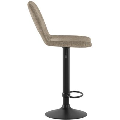 STONES Sgabello Alex Moderno Con Alzata A Gas, Seduta Ergonomica In Tessuto Easy-clean Beige E Struttura In Metallo Nero - Linea Alex STONES Sgabello Alex Moderno Con Alzata A Gas, Seduta Ergonomica In Tessuto Easy-clean Beige E Struttura In Metallo Nero - Linea Alex