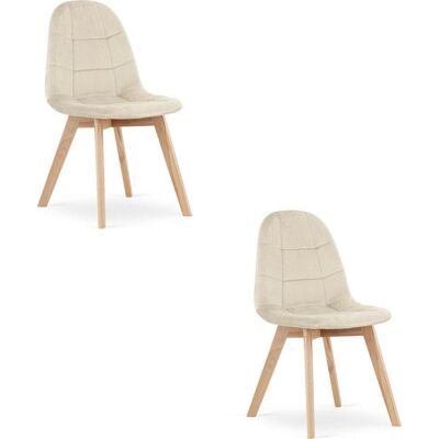 AKORD Leobert Bora Sedia In Velluto Beige Design Senza Tempo AKORD Leobert Bora Sedia In Velluto Beige Design Senza Tempo