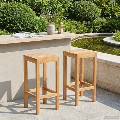VIDAXL Sgabello Da Bar 2 Pcs Naturale 35 X 35 X 75 Cm VIDAXL Sgabello Da Bar 2 Pcs Naturale 35 X 35 X 75 Cm