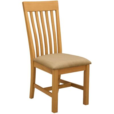 VIDAXL Sedia Da Pranzo 2 Pz Legno Di Quercia Massello Beige VIDAXL Sedia Da Pranzo 2 Pz Legno Di Quercia Massello Beige